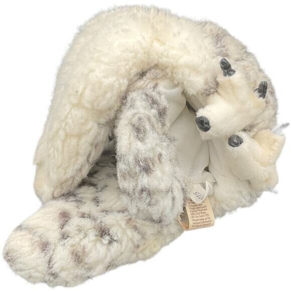 Folkmanis Snowy Owl Full Body Rotating Head Puppetry Plush - Picture 6 of 6